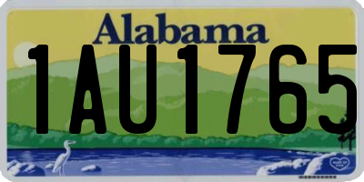 AL license plate 1AU1765