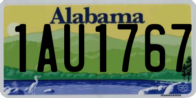 AL license plate 1AU1767