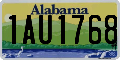 AL license plate 1AU1768