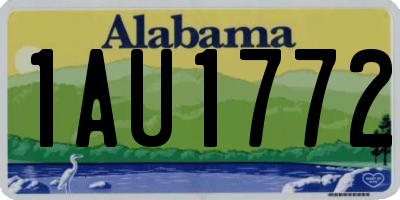 AL license plate 1AU1772