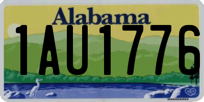 AL license plate 1AU1776