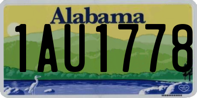 AL license plate 1AU1778