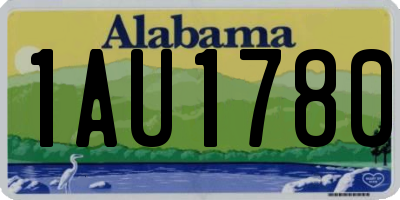 AL license plate 1AU1780