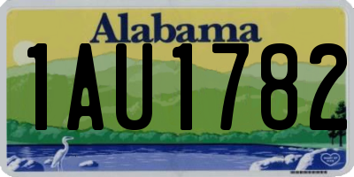 AL license plate 1AU1782
