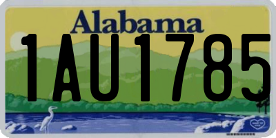 AL license plate 1AU1785