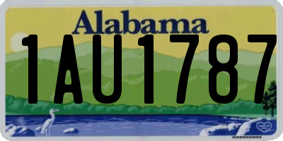 AL license plate 1AU1787