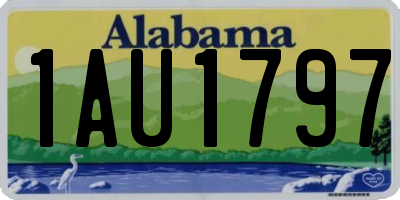 AL license plate 1AU1797