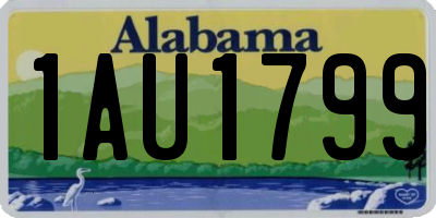 AL license plate 1AU1799