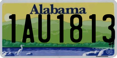 AL license plate 1AU1813