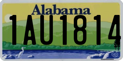 AL license plate 1AU1814