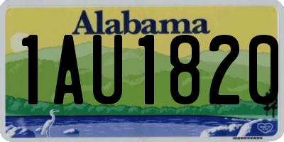 AL license plate 1AU1820