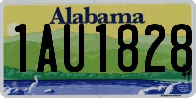 AL license plate 1AU1828