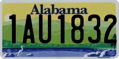 AL license plate 1AU1832