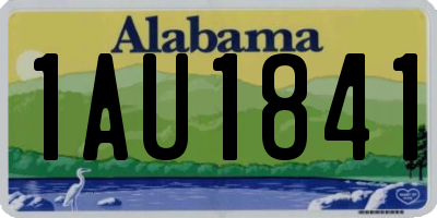 AL license plate 1AU1841