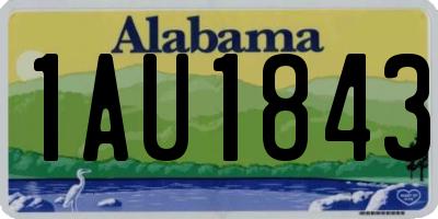 AL license plate 1AU1843