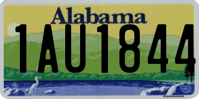 AL license plate 1AU1844