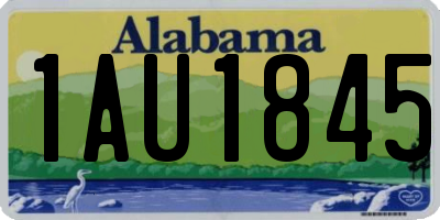 AL license plate 1AU1845