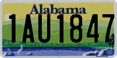 AL license plate 1AU1847