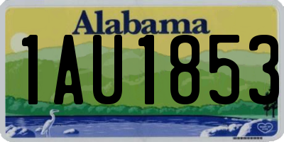 AL license plate 1AU1853
