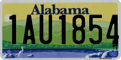 AL license plate 1AU1854