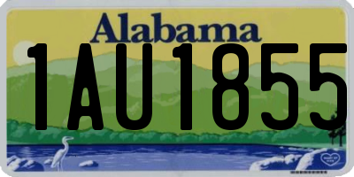 AL license plate 1AU1855