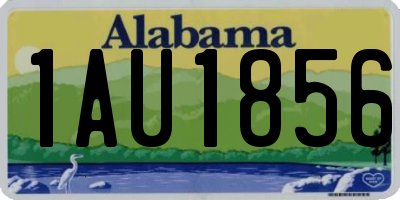 AL license plate 1AU1856