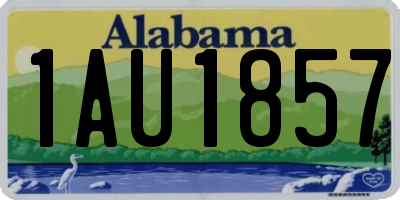 AL license plate 1AU1857