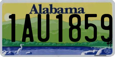 AL license plate 1AU1859