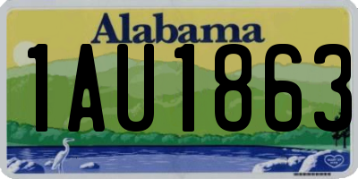 AL license plate 1AU1863