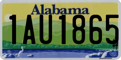 AL license plate 1AU1865