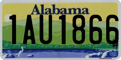 AL license plate 1AU1866