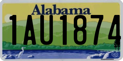 AL license plate 1AU1874