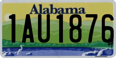 AL license plate 1AU1876