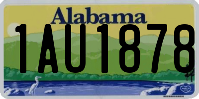 AL license plate 1AU1878