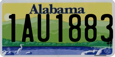 AL license plate 1AU1883