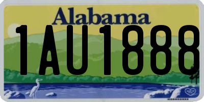 AL license plate 1AU1888
