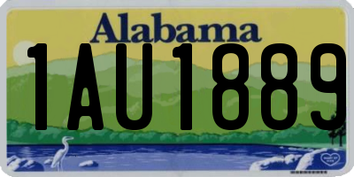 AL license plate 1AU1889