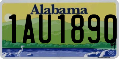 AL license plate 1AU1890