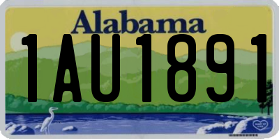 AL license plate 1AU1891