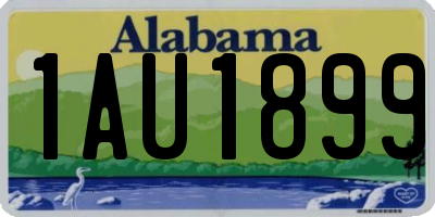 AL license plate 1AU1899