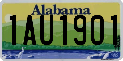 AL license plate 1AU1901