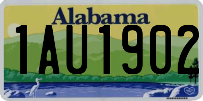 AL license plate 1AU1902