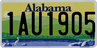 AL license plate 1AU1905