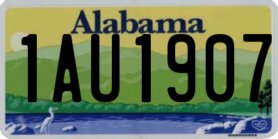 AL license plate 1AU1907