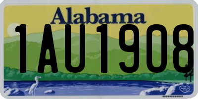 AL license plate 1AU1908
