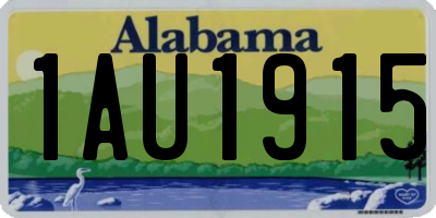 AL license plate 1AU1915
