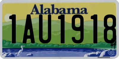 AL license plate 1AU1918
