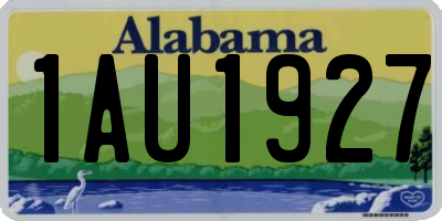 AL license plate 1AU1927