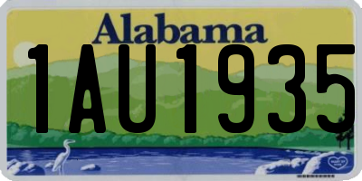 AL license plate 1AU1935