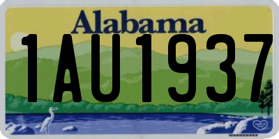 AL license plate 1AU1937